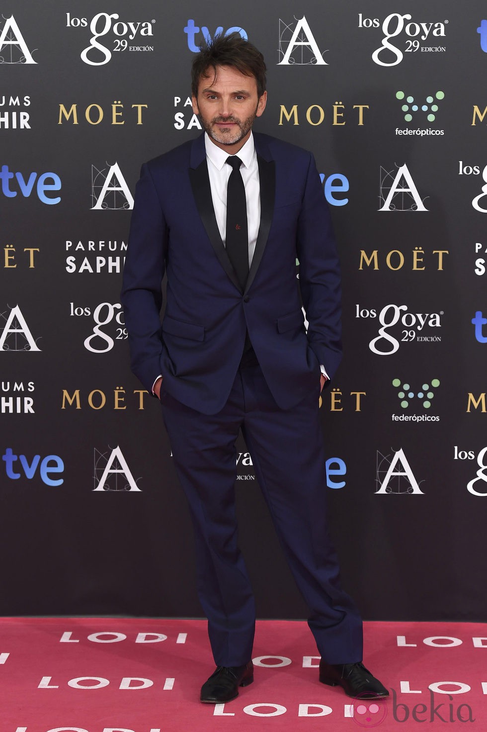 Fernando Tejero posa en los Goya 2015