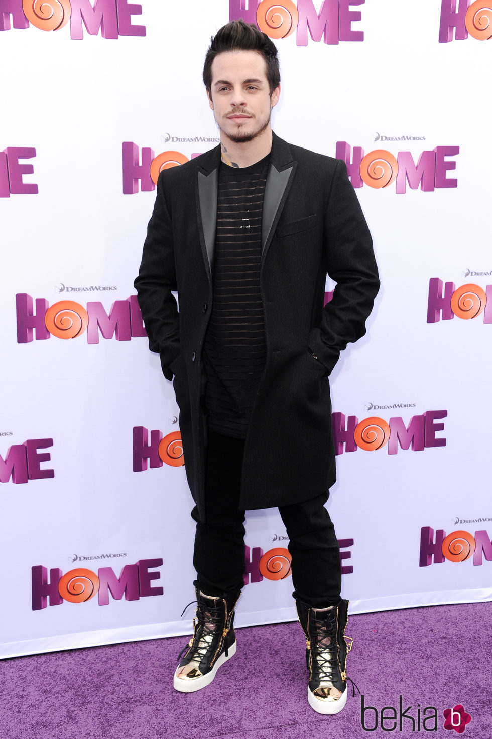 Casper Smart en el estreno de 'Home: hogar dulce hogar'
