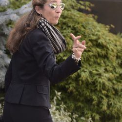 La Infanta Elena, muy triste en el funeral de Kardam de Bulgaria