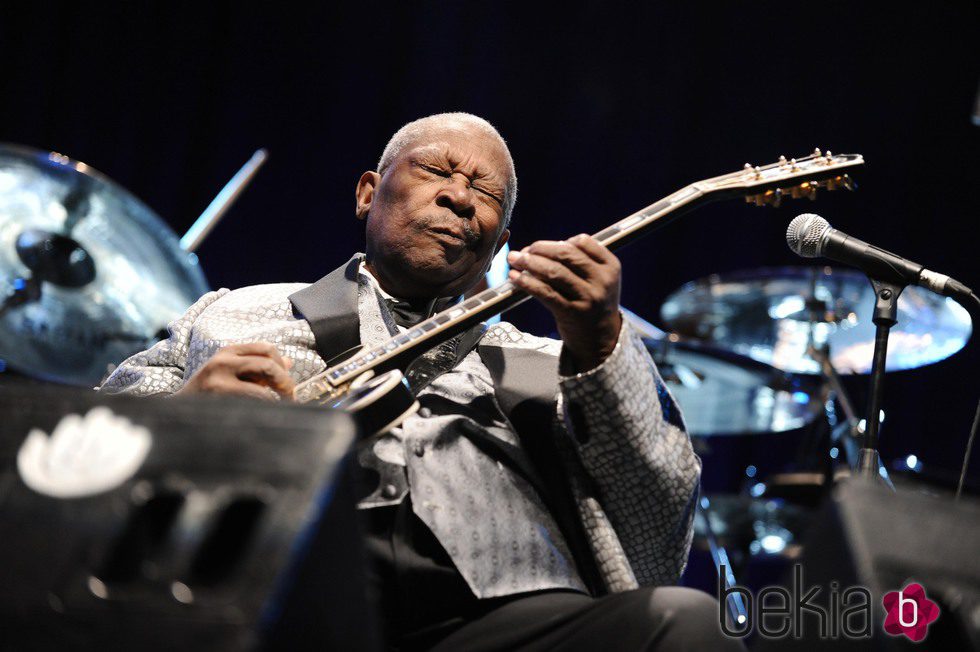 B. B. King ofreciendo un concierto en Madrid