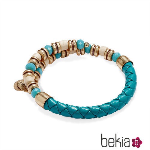 Pulsera 'aventura' de Alex and Ani con cuentas de madera