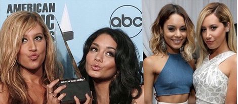 Collage de felicitación de Vanessa Hudgens a Ashley Tisdale por su 30 cumpleaños