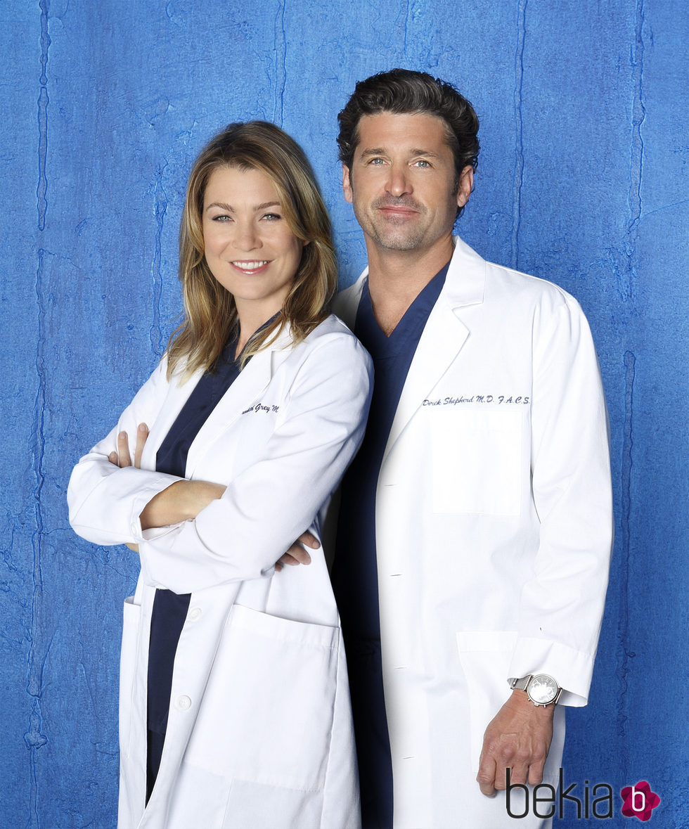 Ellen Pompeo y Patrick Dempsey en una imagen promocional de 'Anatomía de Grey'