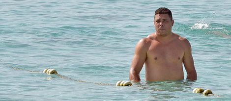 Ronaldo con el torso desnudo en Formentera