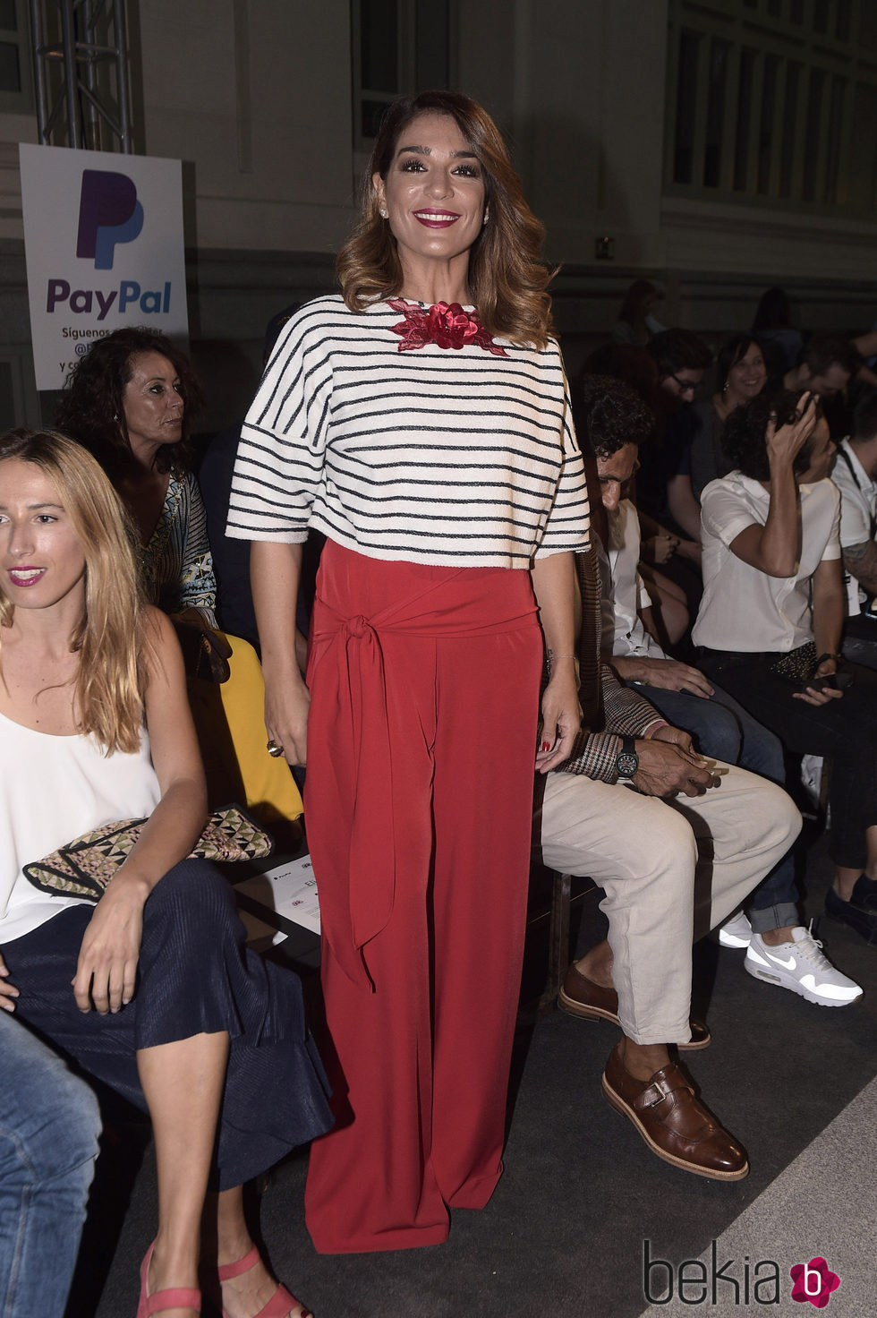 Raquel Bollo en el desfile de Bloomers en Madrid Fashion Show