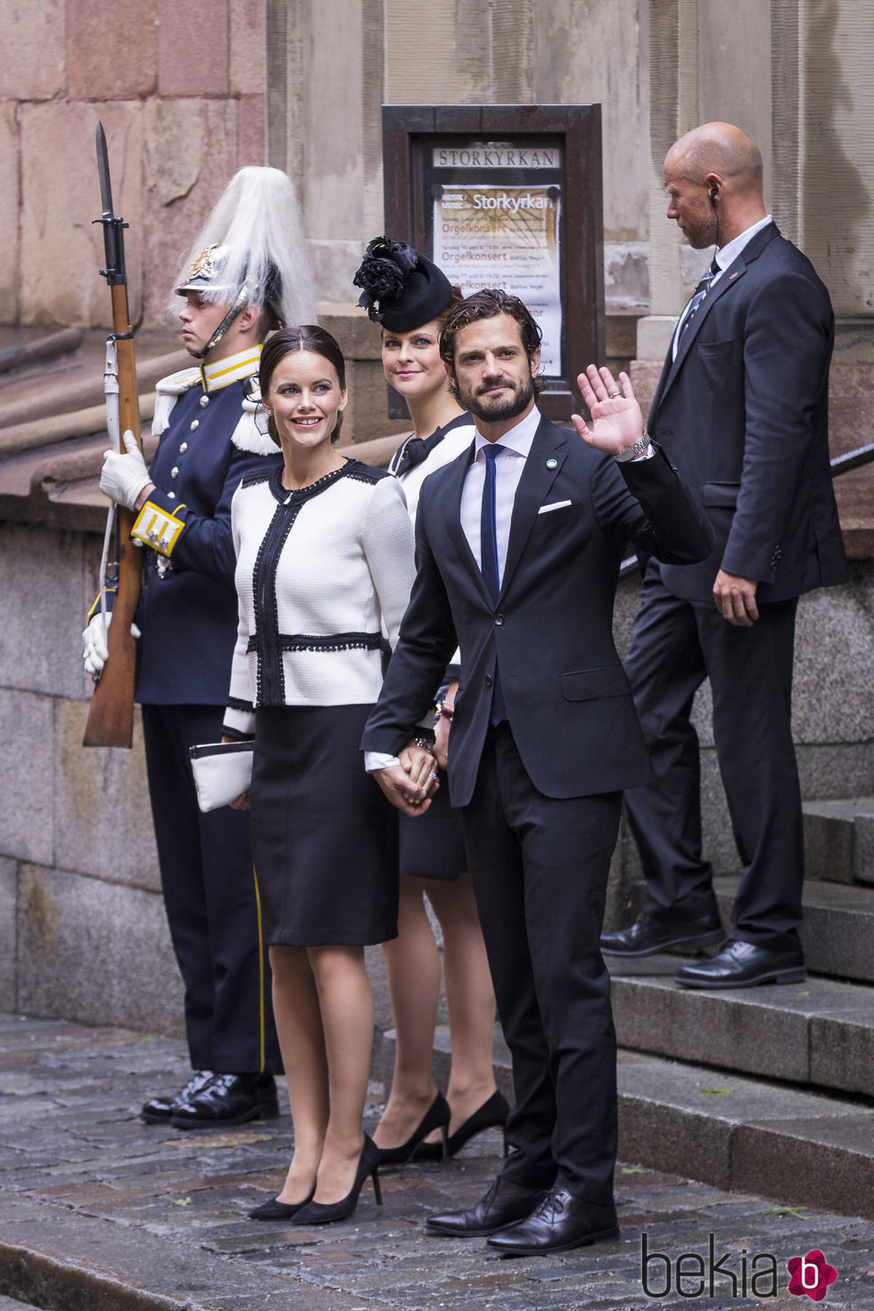 Carlos Felipe de Suecia y Sofia Hellqvist en la apertura del Parlamento 2015