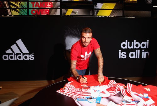 David Beckham embajador de Adidas en Dubai