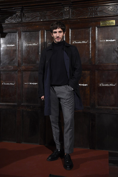 Quim Gutiérrez presentando la colección otoño/invierno 2015/2016 de Emidio Tucci