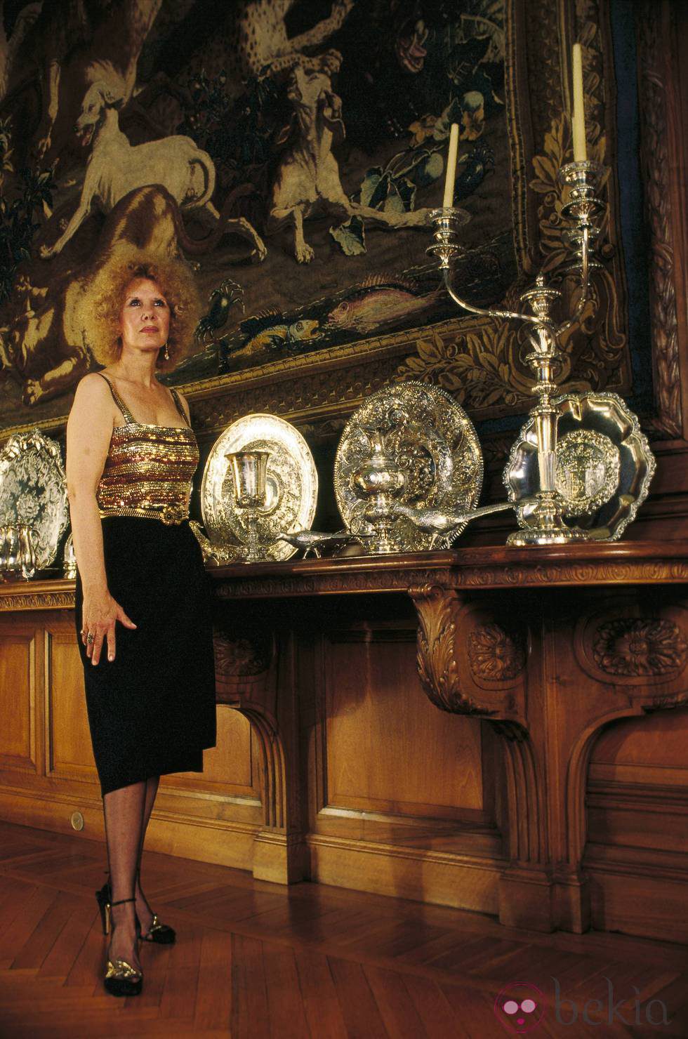 Cayetana Fitz James en el Palacio de Liria 