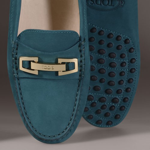 Zapato Gommino verde de la nueva colección para mujer otoño/invierno 2015/2016 de Tod's