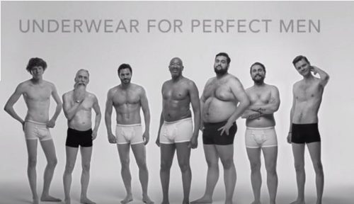 Imagen de la campaña de ropa interior de la firma Dressmann 'Underwear for perfect men'