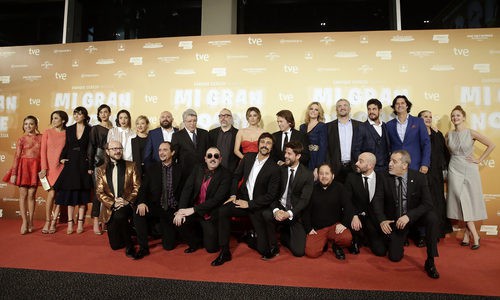Equipo de 'Mi Gran Noche' en la premiere de Madrid