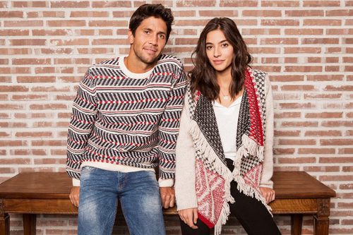 Rocío Crusset con Fernando Verdasco, las nuevas caras de la colección de Navidad 2015 de Springfiled