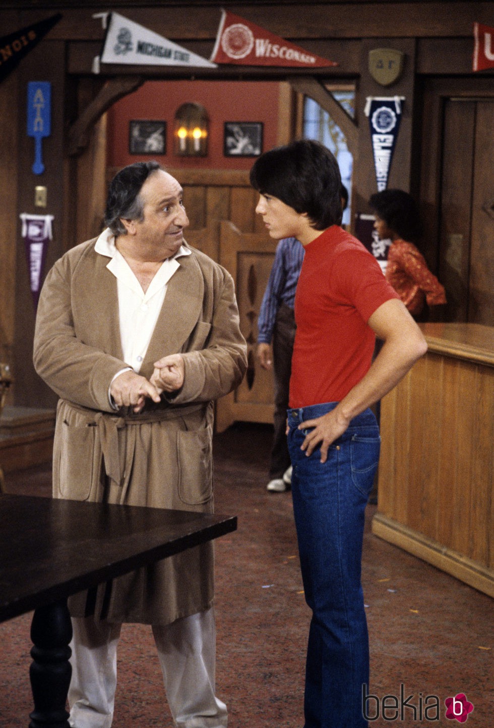 Al Molinaro y  Scott Baio en 'Días felices'