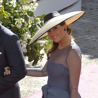 Lourdes Montes en la boda de Eva González y Cayetano Rivera