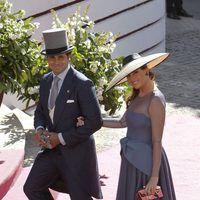 Fran Rivera y Lourdes Montes en la boda de Eva González y Cayetano Rivera