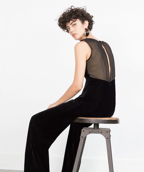 Jumpsuit negro de la colección de Zara Evening