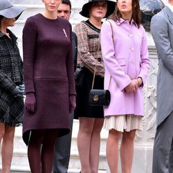 Charlene de Mónaco y Carlota Casiraghi en el Día Nacional de Mónaco 2015