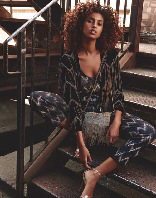  Imaan Hammam nuevo rostro de la campaña de Navidad 2015 de Topshop
