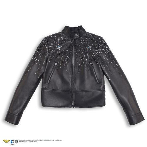 Biker negra de cuero de la colección Goop x Valentino