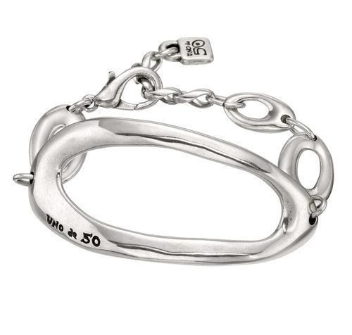 Pulsera Gravity en plata de la línea Órbitas Planetarias de la colección Universo de Uno de 50