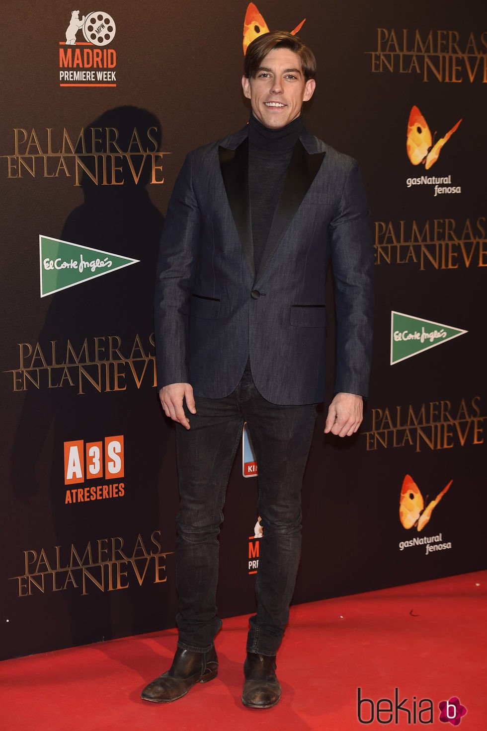 Adrián Lastra en el estreno de 'Palmeras en la Nieve'