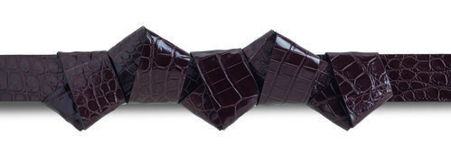 Cinturón origami con nudos de becerro de Salvatore Ferragamo temporada invierno 2015