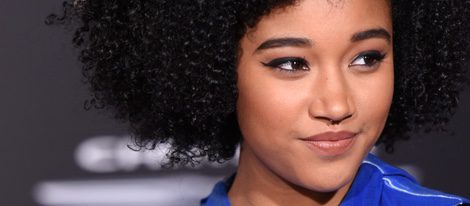 Amandla Stenberg en el estreno de 'Los juegos del hambre: Sinsaje parte II'