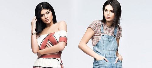 Kendall y Kylie Jenner con peto vaquero para PacSun primavera/verano 2016