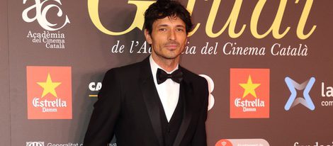 El modelo Andrés Velencoso en los Premios Gaudí 2016