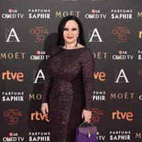 Alaska en la alfombra roja de los Premios Goya 2016
