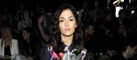 Michelle Calvó en el desfile de Juan Vidal en Madrid Fashion Week otoño/invierno 2016/2017