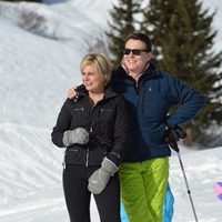 Constantino y Laurentien de Holanda posan en sus vacaciones de invierno en Austria