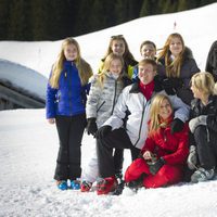 Posado de la Familia Real Holandesa en sus vacaciones de invierno en Austria