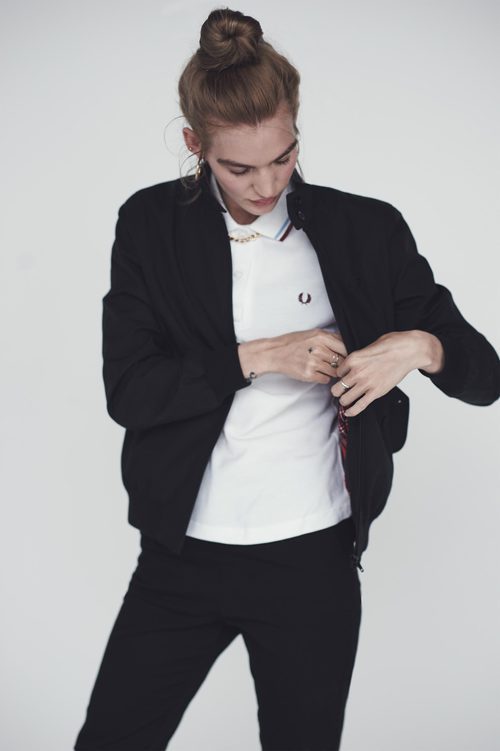 Polo blanco de pico de la colección 'Reissues' de Fred Perry