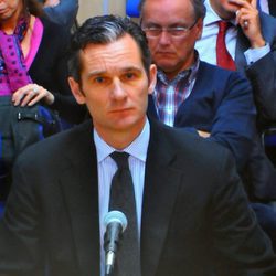 Iñaki Urdangarín en el primer día de su declaración en el juicio por el Caso Nóos