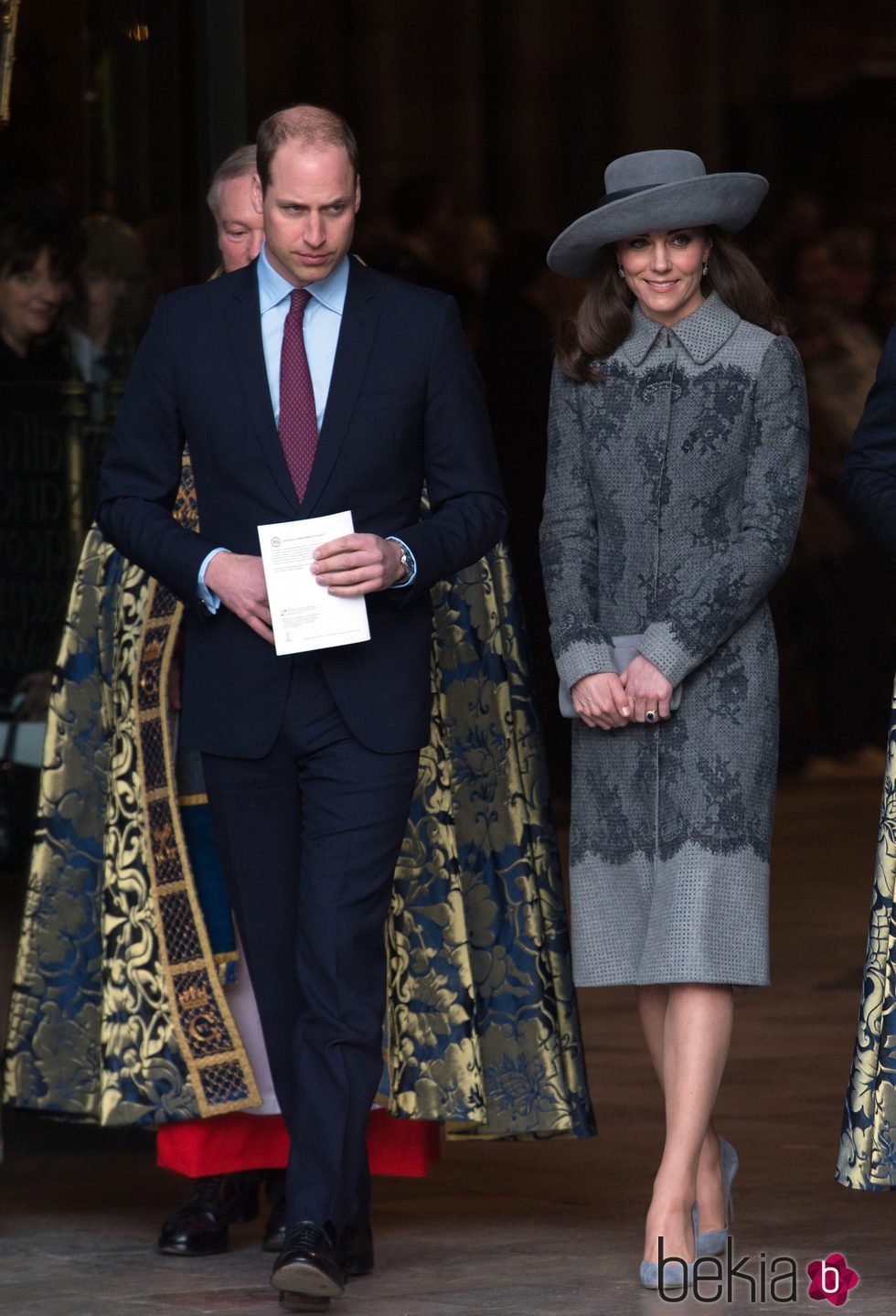 Los Duques de Cambridge en la misa por el Día de la Commonweath 2016