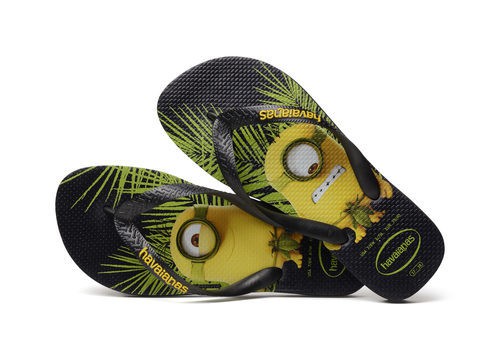 Sandalias Havaianas edición los Minions negras colección primavera/verano 2016