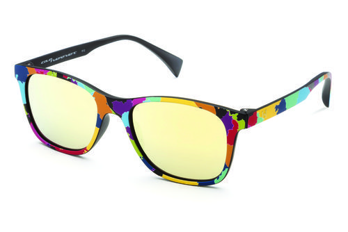 Gafas con marco de colores y lente amarillo de la colección primavera/verano 2016 de Italia Independent