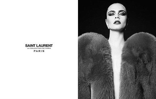 Cara Delevingne imagen de Saint Laurent una vez más