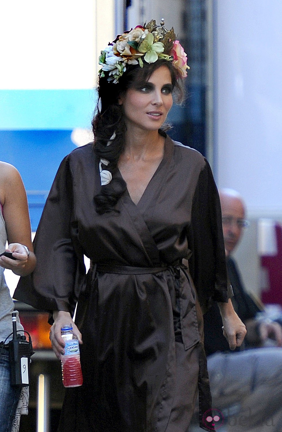 Elsa Pataky durante el rodaje de 'The wine of summer'