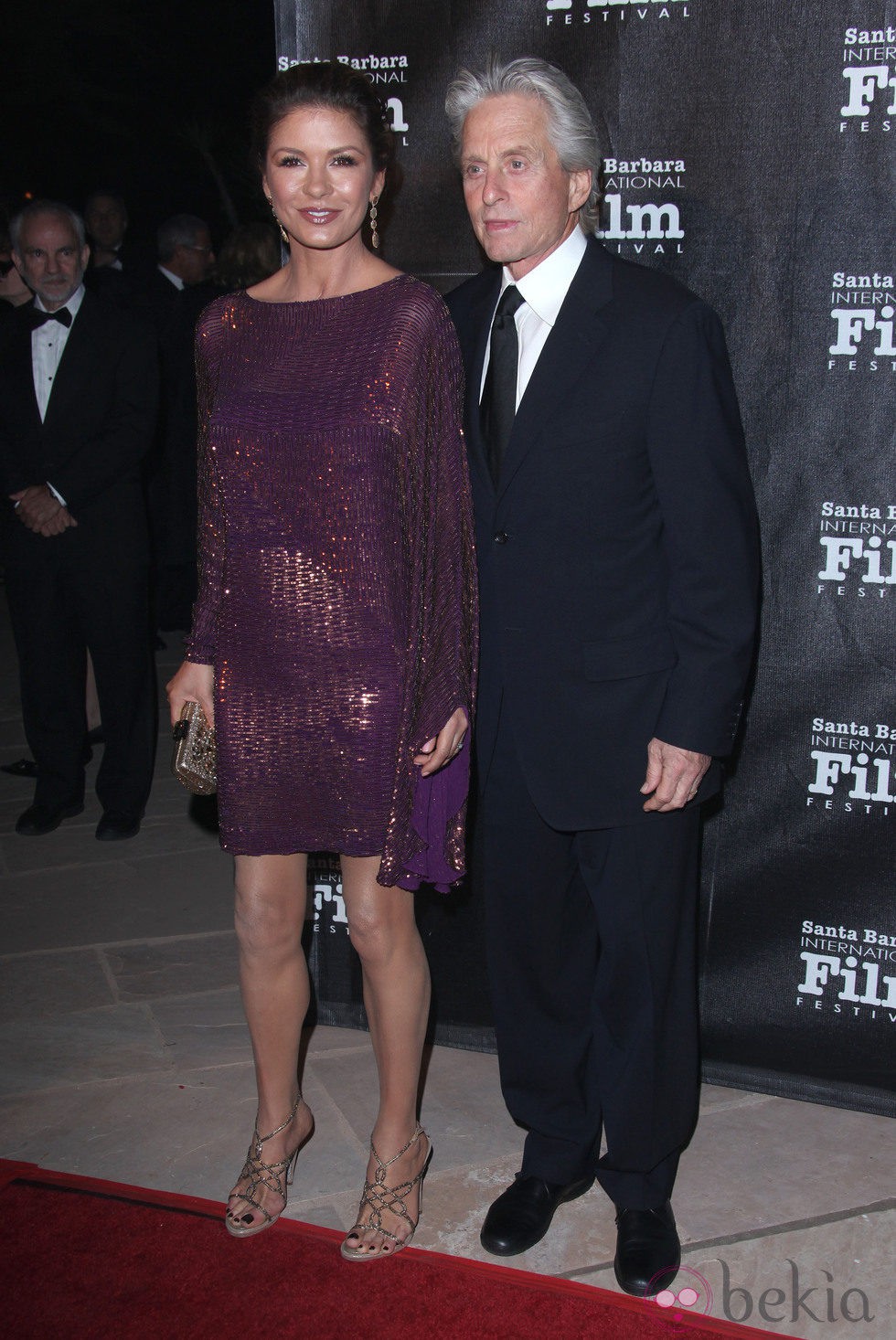 Catherine Zeta Jones y Michel Douglas en el Festival de Santa Bárbara
