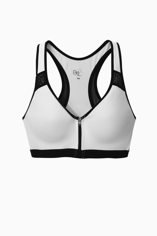 Top deportivo blanco de la colección primavera/verano Be+ de Etam 2016