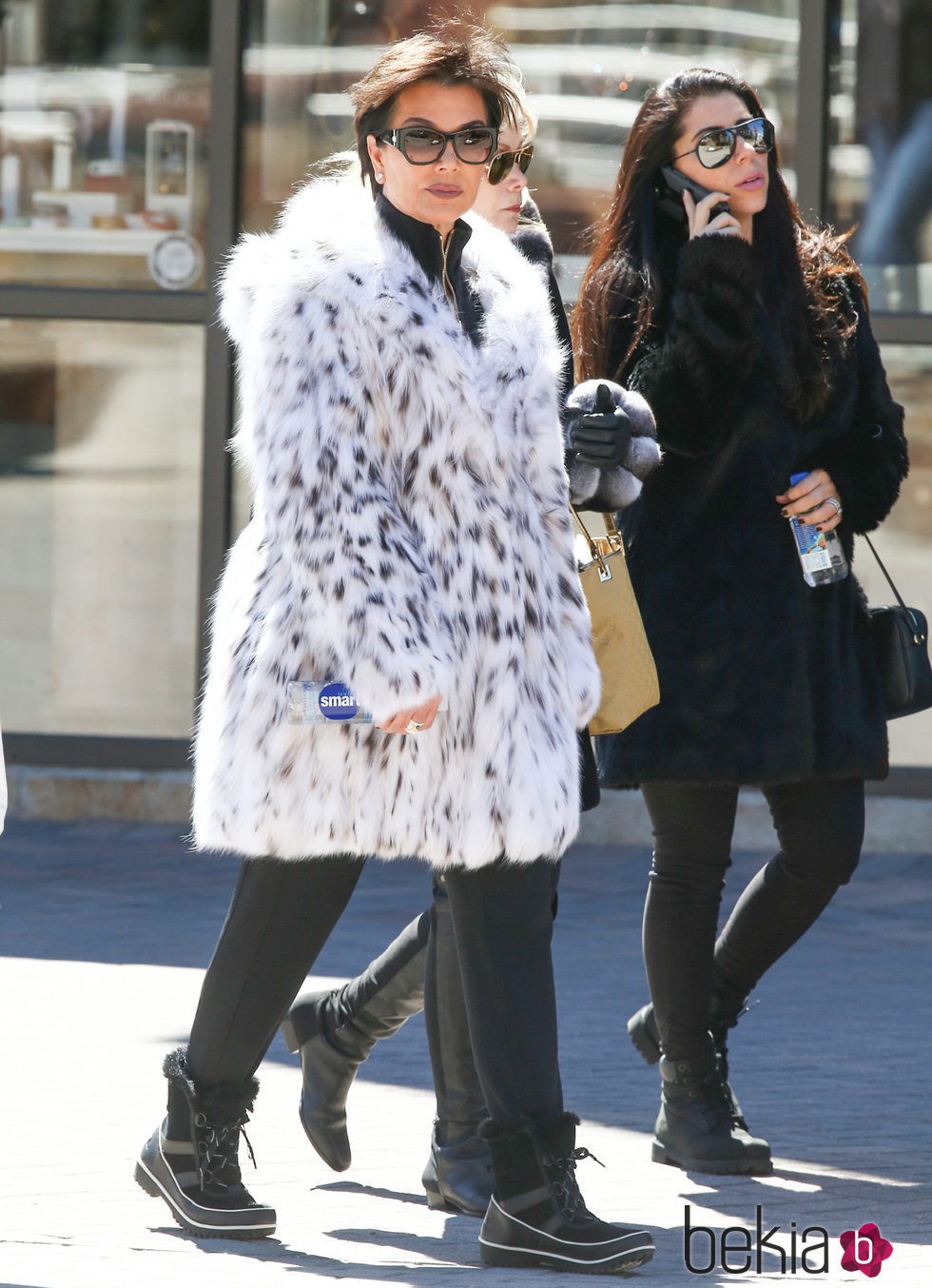 Kris Jenner durante sus vacaciones en la nieve en Colorado