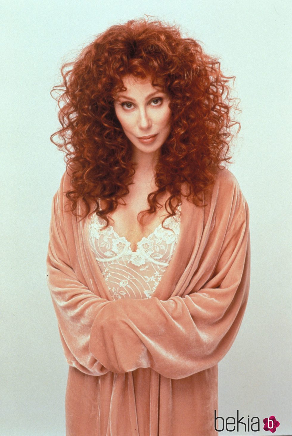 Cher con el pelo pelirrojo