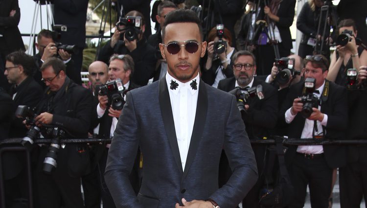 Lewis Hamilton en la premiere 'The Unknown girl' en el Festival de Cannes 2016