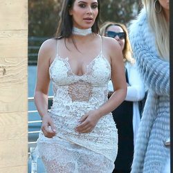 Kim Kardashian en la fiesta de cumpleaños de Scott Disick