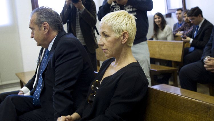Ana Torroja durante su juicio por fraude fiscal en los Juzgados de Palma de Mallorca