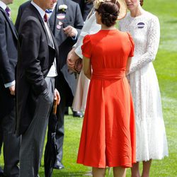 Los Duques de Cambridge y Mary de Dinamarca en Ascot 2016