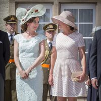 Tessy y Alejandra de Luxemburgo en el Te Deum por la Fiesta Nacional de Luxemburgo 2016
